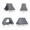SoBuy opvouwbaar campingbedje voor 2 personen, aluminium opvouwbaar campingbedje, kampeerreis met dak, slaapzak, opblaasbare matras, draagtas en accessoires, max. belasting 300 kg, OGS60-L-HG