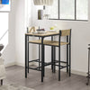 SoBuy OGT03-N Bistrotafel | Bistro Meubelen | Bartafel | 2 Krukken | 3- Delige set | Tuin