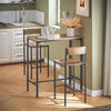 SoBuy OGT03-XL Bistrotafel Bistro Meubelen Tuin Bartafel 2 Krukken 3 Delige Set
