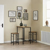 SoBuy OGT10-PF Bistrotafel 3-delige Tafel met 2 stoelen Bartafelset Eettafel