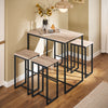 SoBuy OGT15-N 5-delig bartafel met stoelen eettafel statafel bistrotafel met 4 barkrukken