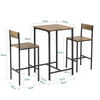 SoBuy OGT27-N 3-delig Bartafel met Stoelen Barset Bistrotafel met 4 Barkrukken Zitgroep