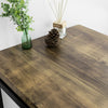 SoBuy 3- Delige Set Eettafel met 4 Krukken - Tafelset en 4 Stoelen - Industriële Stijl - voor Keuken Eetkamer Woonkamer, OGT28-N + FST72-Nx4