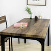 SoBuy 3- Delige Set Eettafel met 4 Krukken - Tafelset en 4 Stoelen - Industriële Stijl - voor Keuken Eetkamer Woonkamer, OGT28-N + FST72-Nx4