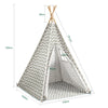 SoBuy OSS03 Speeltent Kinderen Indianen Tipi Tipi-tent - Grijs