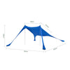 SoBuy OZT01-DB Strandhuisje, lycra, polyester, UPF30, draagbare strandtent, strandparasol, schaduw