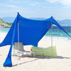 SoBuy OZT01-DB Strandhuisje, lycra, polyester, UPF30, draagbare strandtent, strandparasol, schaduw