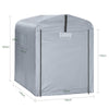 SoBuy SDA11-SIL Vervangzeil voor Tuinhuis, Waterdichte Tuinhuis Beschutting, Motor Schuilplaats, Fiets- en Gereedschapsgarage, Fiets Schuilplaats, Opslag en Berging, Zilver, 120x176x163 cm