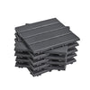 Sobuy SDA14-HG Set van 15 terrastegels voor buiten, vloerbedekking, kliksysteem voor balkon en terras, antislip, waterdicht, grijs, 30,5 x 30,5 x 2 cm