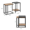 Pre-order SoBuy FBT99-F Salontafel Set van 2 - Bijzettafel - Woonkamer Tafel - Decoratie Tafel - Salon Tafel - Koffietafel - Stapelbare