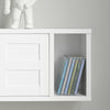 SoBuy FHK18-W Wandkast - Stijlvolle Muur Plank met 2 Deuren - Voor Woonkamer, Keuken, Badkamer, en Hal - 75x20x23 cm