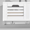 Pre-order SoBuy FHK19-W Kapstok Wandplank Hal Kapstokhaken Hangplank Garderobe met 3 Manden en 4 Haken