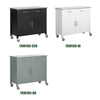 SoBuy FKW108-W Rolling Trolley Keuken Trolley Opbergkast op Wielen Multifunctioneel Buffet