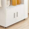 Pre-order SoBuy FKW113-WN Keukentrolley op Wieltjes – Keukenopbergmeubel met Lade en Deurtjes – Wit, 75x46x83 cm