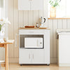 Pre-order SoBuy FKW113-WN Keukentrolley op Wieltjes – Keukenopbergmeubel met Lade en Deurtjes – Wit, 75x46x83 cm