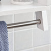SoBuy FRG117-W Badkamerrek - Handdoekhouder - Badkamerrek voor WandmontageWandplank - Wit
