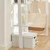 SoBuy FRG15-W Ladderrek - Opbergplank - Decoratie - Veelzijdig - Ladderplank - Boekenkasten