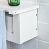 SoBuy FRG175-W Toiletrolhouder Toiletpapierhouder Toiletpapier Legplank voor tijdschriften