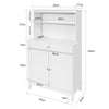 SoBuy FSB26-W Keukenkast | Wijnkast | Wijnrek | Dressoir | Buffetkast | Wit