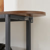 SoBuy FSB67-WS Console Tafel - Entreetafel - Bijzettafel - Wandtafel - Haltafel met 2 Opbergvakken - Stalen Frame