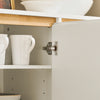 SoBuy FSB75-WN Dressoir, Buffetkast, Keukenkast, Ladekast, Consolekast, Hoekkast, Multifunctionele Kast met 3 Deuren en 2 Lades