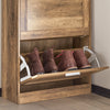 SoBuy FSR137-F schoenenrek schoenenrek schoenenrek met 2 kleppen schoenenrek smal schoenencommode