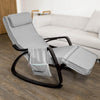 SoBuy FST20-HG Schommelstoel Relaxfauteuil Comfortabel Verstelbaar