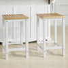 SoBuy FST29-WNx2 Set van 2 Stoelen Houten Stoel Eetkamerstoel Keukenstoel Kruk