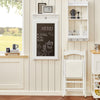 SoBuy FWT20-W Vouwbaar Wandbureau Opvouwbare Wandtafel in wit met Schoolbord Klaptafel