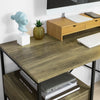 SoBuy FWT61-N Computerbureau studietafel met lade en 4 planken metalen frame, industriële stijl