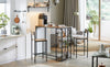 SoBuy FWT84-PF Hoge Bar Hoge Tafel Eettafel Bistrotafel met 3 Planken
