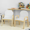 SoBuy KMB24-Wx2 Kinderstoel | Set van 2 | Kunststof | Verstelbare Zithoogte 23-35cm