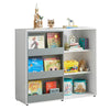 SoBuy KMB33-W Kinderplank Dressoir voor Kinderkamer met Schuifdeur Speelgoedplank