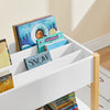 SoBuy KMB35-W Kinderboekenkast Boekenplank Opbergplank voor boeken en speelgoed