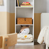 SoBuy KMB42-W Boekenkast Boekenplank voor kinderboeken en speelgoed Boekenplank, multifunctioneel