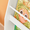 SoBuy KMB45-W Kinderplank, Boekenplank Opbergplank met 4 Planken voor Boeken en Decoratie
