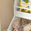 SoBuy KMB56-W Boekenkasten voor Kinderen Opbergkast voor Kinderboeken en Speelgoed Kinderboekenkast Kinderboekenplank