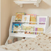 SoBuy KMB56-W Boekenkasten voor Kinderen Opbergkast voor Kinderboeken en Speelgoed Kinderboekenkast Kinderboekenplank