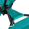SoBuy OGS51-TB Ligbed Tuinhangmat met Standaard Parasol Ligstoel Hangbed Zonneluifel Hangstoel