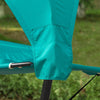 SoBuy OGS51-TB Ligbed Tuinhangmat met Standaard Parasol Ligstoel Hangbed Zonneluifel Hangstoel