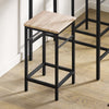 SoBuy OGT10-N Bistrotafel 3-delige Tafel met 2 stoelen Bartafelset Eettafel