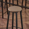 SoBuy OGT22-SCH Bartafel Set met 4 Barkrukken – Hoge Eettafel met Voetsteun voor Keuken of Bar (Zwart)