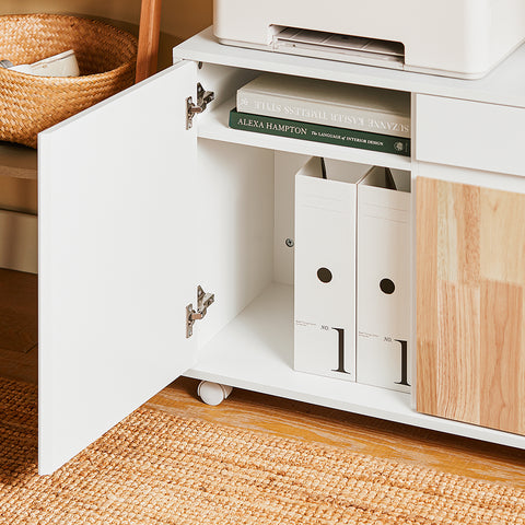SoBuy ASK04-WN Printertafel Bijzettafel Nachtkastje