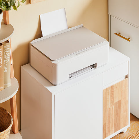 SoBuy ASK04-WN Printertafel Bijzettafel Nachtkastje