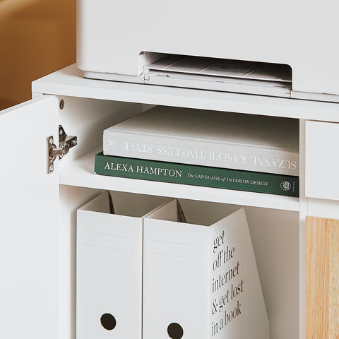 SoBuy ASK04-WN Printertafel Bijzettafel Nachtkastje