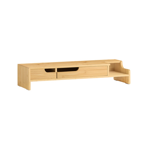 SoBuy BBF12-N Monitorverhoger Ergonomische Monitorstandaard Universele Laptop of TV-scherm, 2 laden