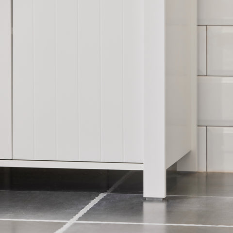 SoBuy BZR101-W Wastafel Onderkast - Wastafelmeubel - Badkamerkast - Badkamer Onderkast - Opbergkast - Opbergplank