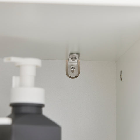 SoBuy BZR104-W Badkamer Kolomkast - Badkamerkast - Hoge Kast - Staande Kolomkast  met 2 Deuren en 2 Lades