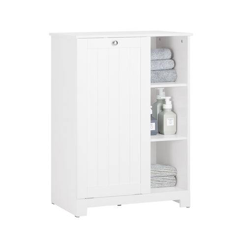 SoBuy BZR105-W Waskast met Waszak, Badkamerkast, Badkamer Kolomkast Onderkast, Ladekast, Staande Kast
