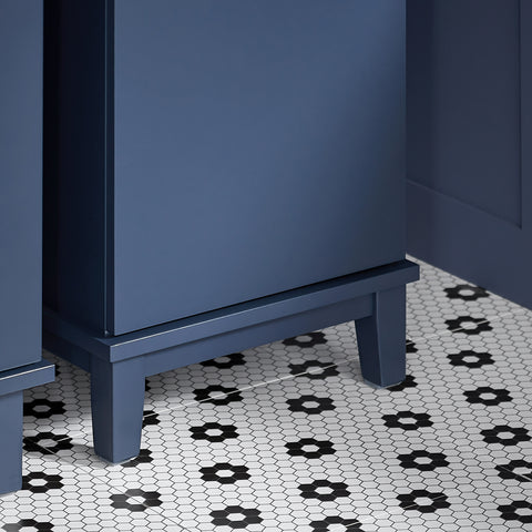 Sobuy BZR112-B Badkamer Kolomkast - Badkamerkast - Hoge Kast - Staande Kolomkast - Opbergkast Opbergplank